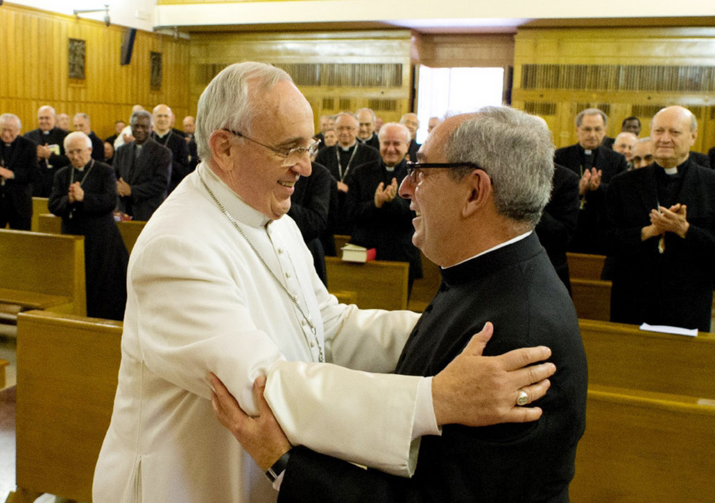 Papa Francesco con il suo Vicario Don Angelo De Donatis