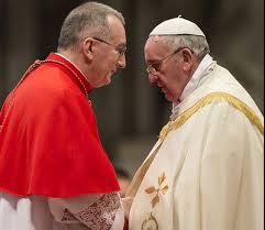 Il Segretario di Stato della Città del Vaticano Pietro Parolin e Papa Francesco