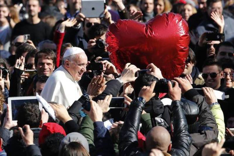 San Valentino con il Papa