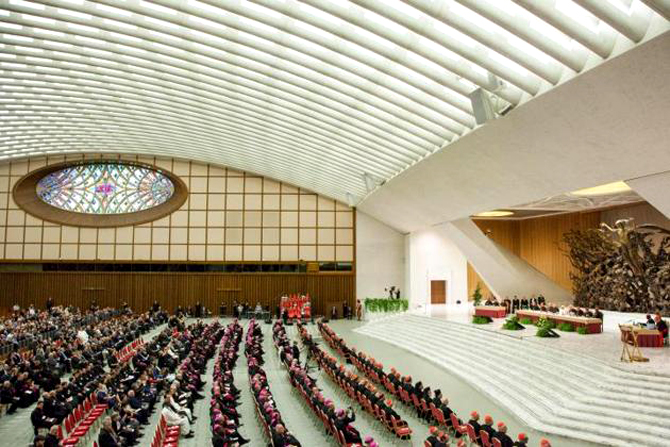 Aula Paolo VI -  50.mo anniversario dell’istituzione del Sinodo dei Vescovi