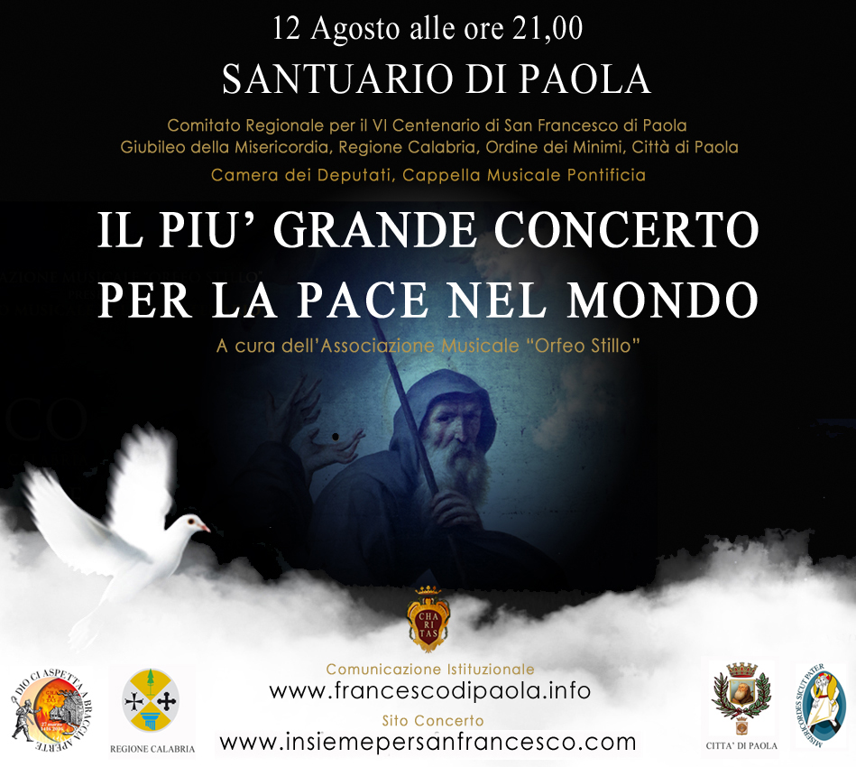 VI Centenraio San Francesco di Paola: Concerto per la Pace e il Dialogo Interreligioso