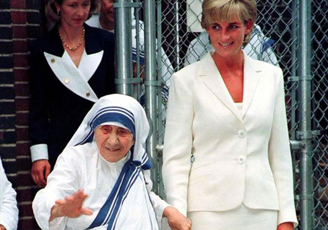 Santa Teresa di Calcutta e la Pincipessa Diana