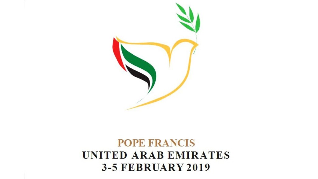 Il logo della visita papale negli Emirati Arabi 