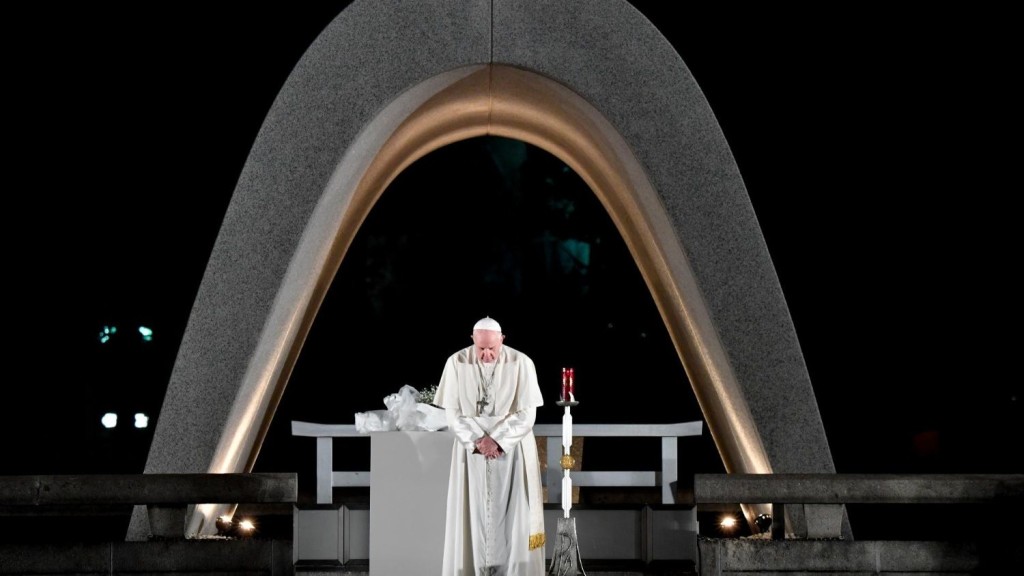 Papa Francesco al Memoriale di Hiroshima