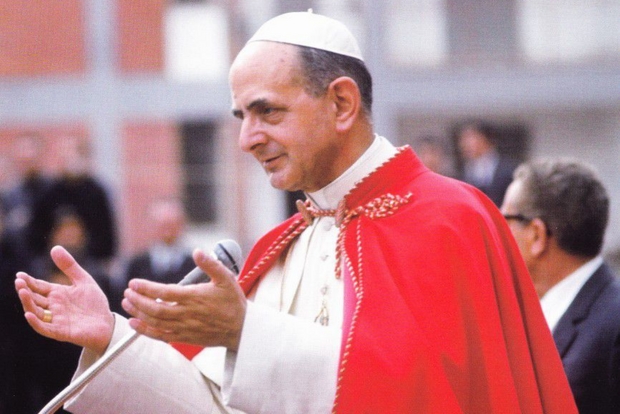 Una celebre immagine di Papa Paolo VI 