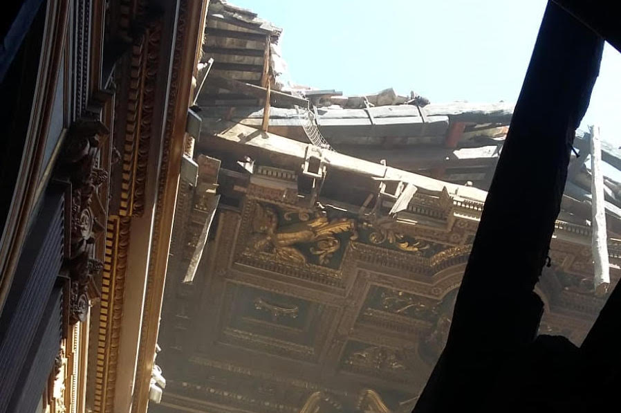 chiesa san giuseppe dei falegnami tetto crollato