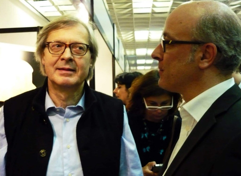Il Maestro Paolo Pezzato con Vittorio Sgarbi