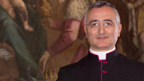 Renzo_Giuliano Mons Renzo Giuliano - Parroco della Basilica Santa Maria degli Angeli e dei Martiri di Roma - Medaglia d'Oro "Maison des Artistes"