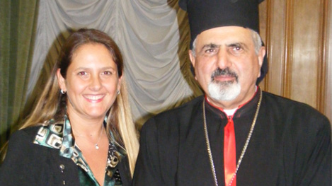 patriarcaYounanSCV-viviananormano-2 Sua Beatitudine il Patriarca Ignace Youssif III e Viviana Normando Direttore de Il Vaticanese